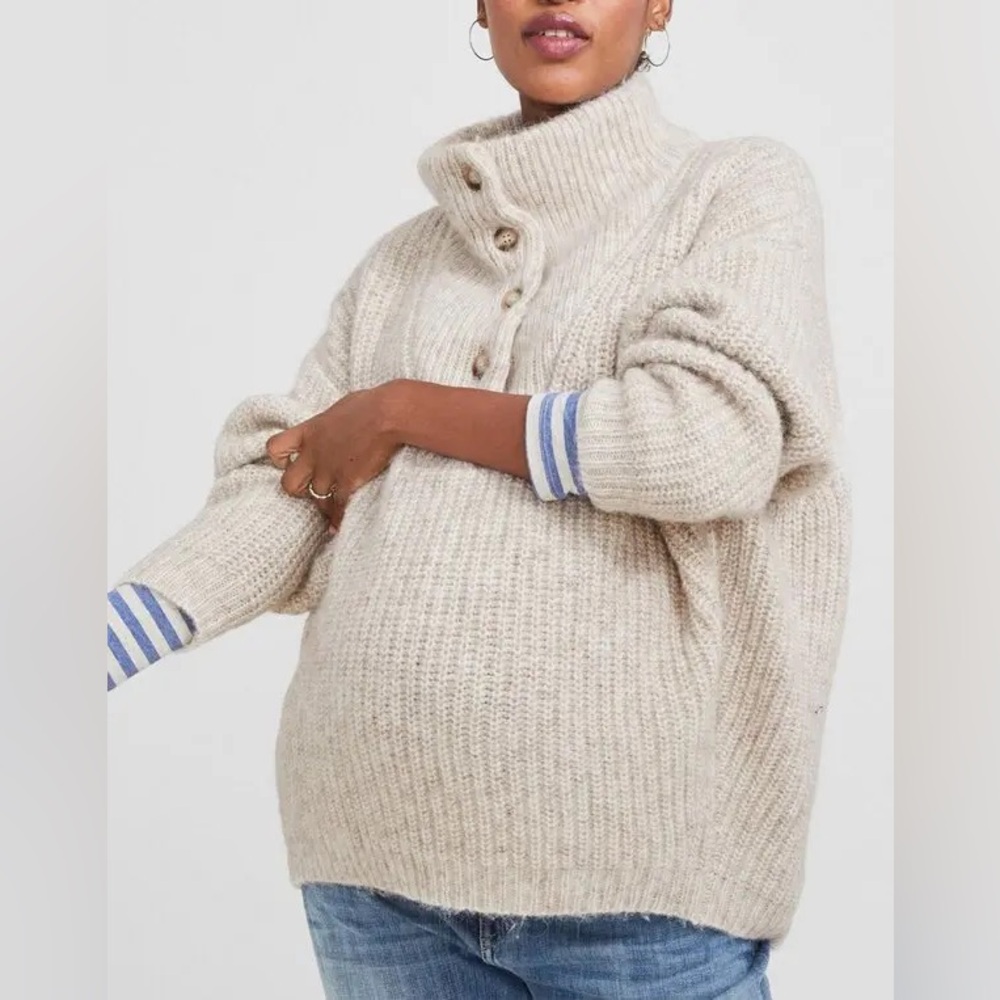 Hatch Maternity Wool Sweater (Before/During/After Maternity), Size M Like New